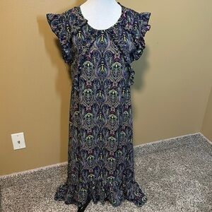 💐 Chiffon Ruffle Maxi Dress​